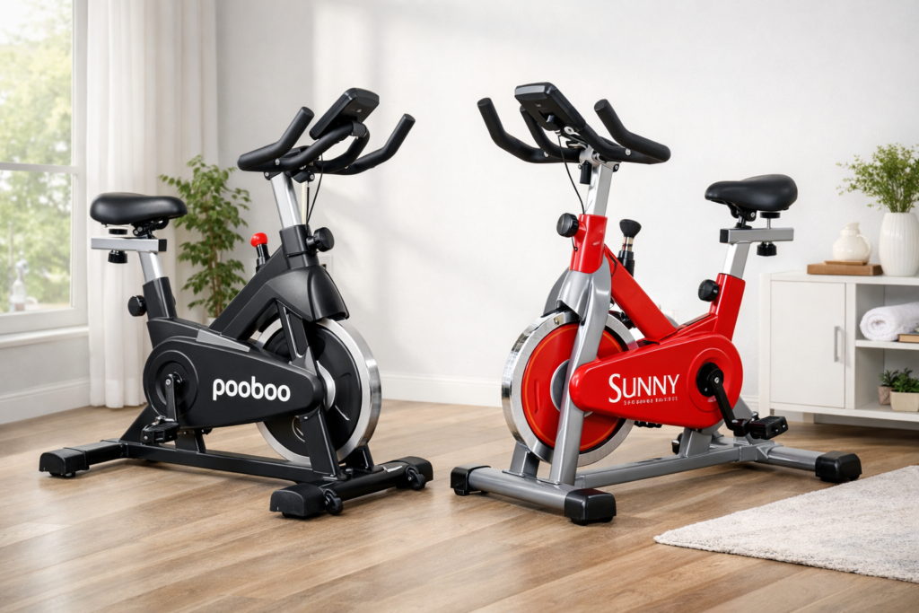 Pooboo vs Sunny Health Exercise Bike